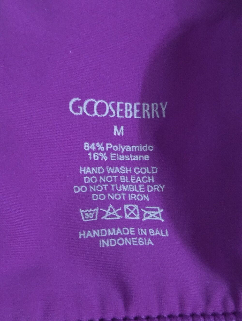 Gooseberry Swim Purple Two-Piece Bikini Women's Size Small - Picture 9 of 11